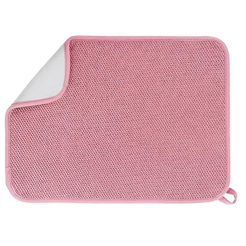 Microfiber Dish Drying Mat (Pink / 15" x 20")
