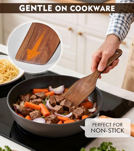 4Pcs Wooden Spatula for Cooking (4PC)