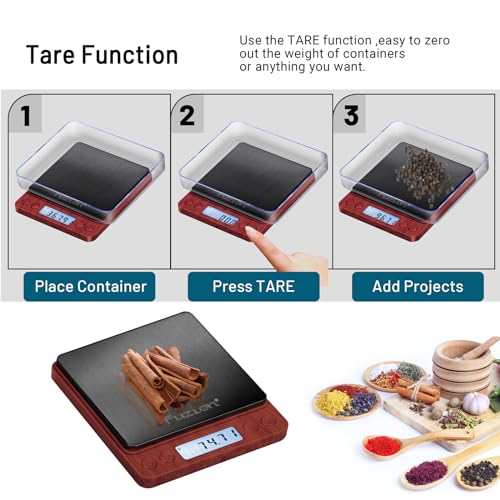 Digital Scale .01 Gram Accuracy (Wood Grain)