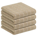 100% Cotton Terry Kitchen Towels (Tan / 13 X 28 - 4 Pack)