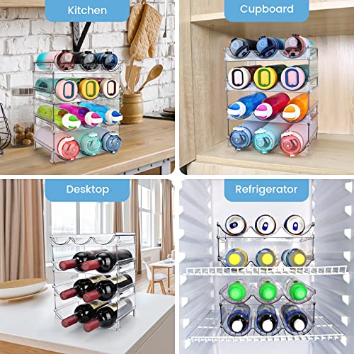 Water Bottle Organizer for Cabinet 4 Pack Water Bottle Holder (4 Pack)