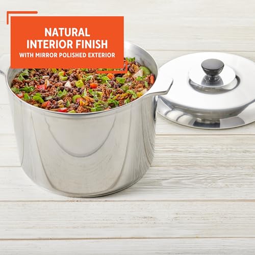 USA Heavy Duty Cajun Aluminum Stock Pot 14 Quart (14 Quarts)