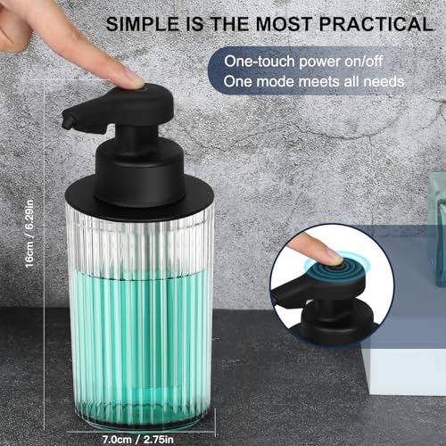 Automatic Soap Dispenser Touchless Foaming Pump 9 oz Rechargeable