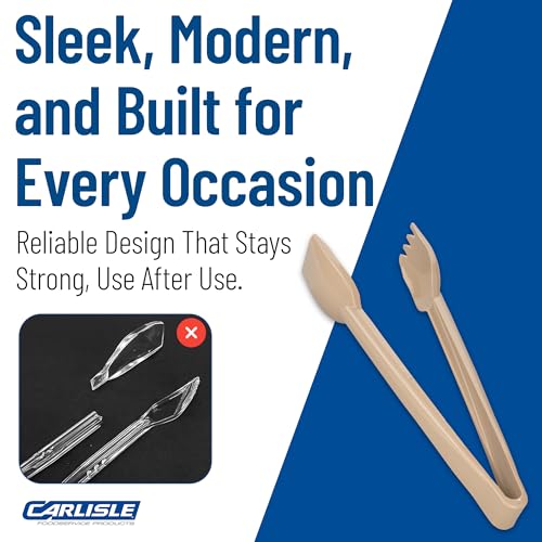 460606 Carly Salad Tong (6" Salad Tong / 12 Pack / Beige)