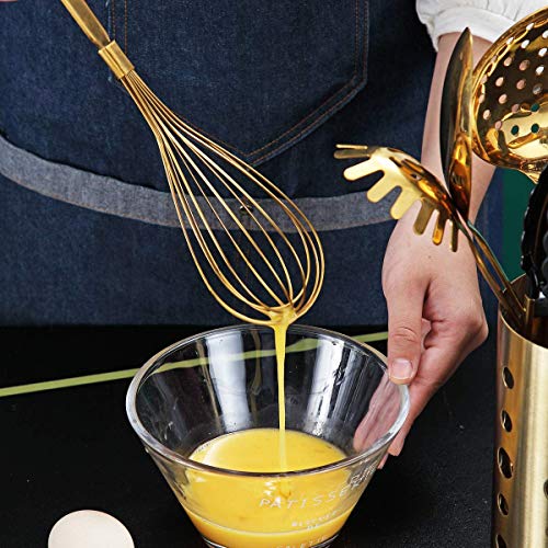 Gold Whisk Berglander Whisk For Cooking With Titanium Gold Plating (Classic,Cooking)