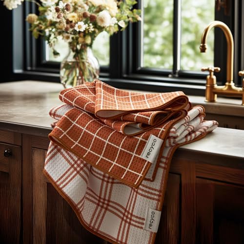 Waffle Kitchen Towel Set of 2 (Farmhouse Plaid)
