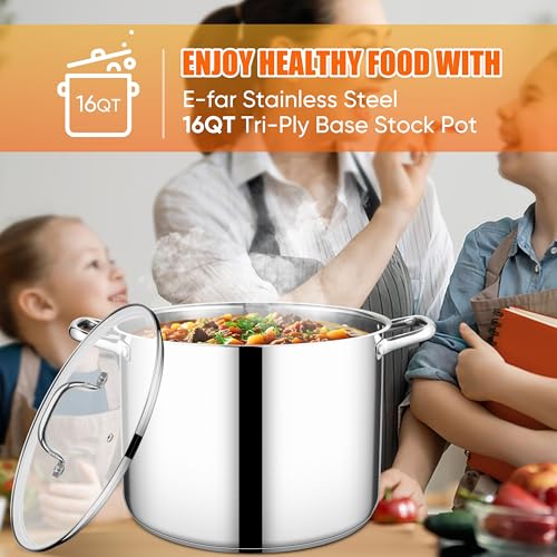 16 Quart Stainless Steel Pot (16 Quarts)