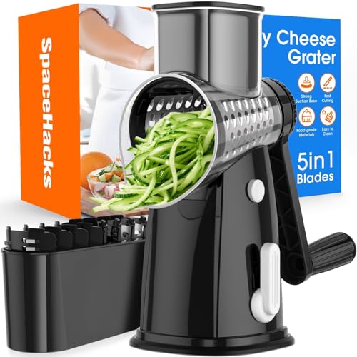 Rotary Cheese Grater Hand Crank (Black)