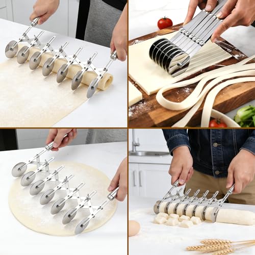7 Wheel Pastry Cutter with Handle (7 wheel Pastry Cutter)