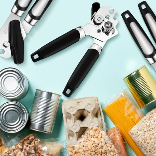 12 Pcs Manual Can Opener Bulk Sharp Blade Smooth Edge Handheld Tool