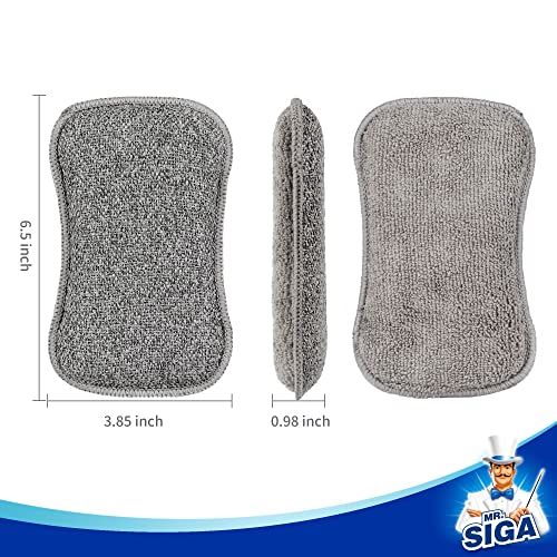 Dual Sided Scrub Sponges (6.5*3.8*1.0 in)
