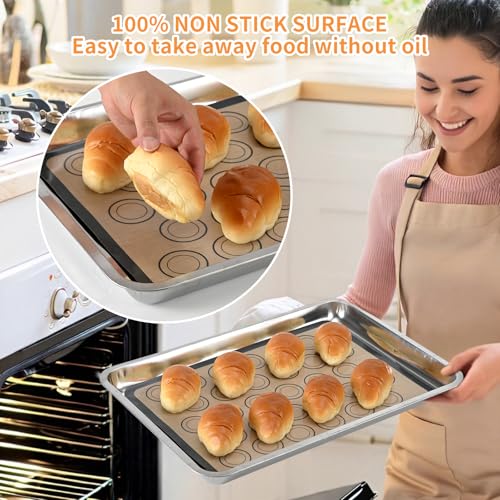 Macaron Silicone Baking Mats (Gray with Circles 0.4mm)