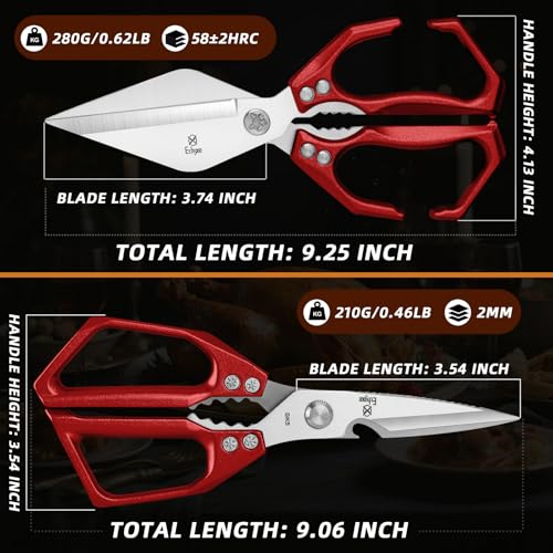 Kitchen Scissors Set Upgraded (Red Set)