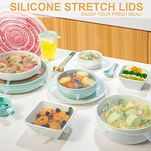 4 Pack Same Size Silicone Stretch Lids (25 cm (9.84 in))