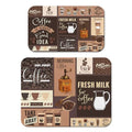Dish Drying Mat 2 (Coffee-2 / 2-Pack)