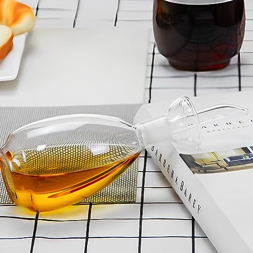 Glass Oil Bottle with Spout (10 Ounces)