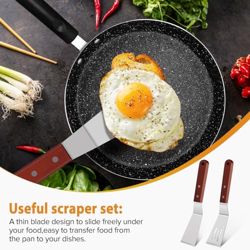 Small Metal Spatula Set with Thin Beveled Edge (Medium)