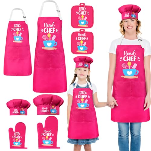 8 Pcs Adults Kids Matching Kitchen Set