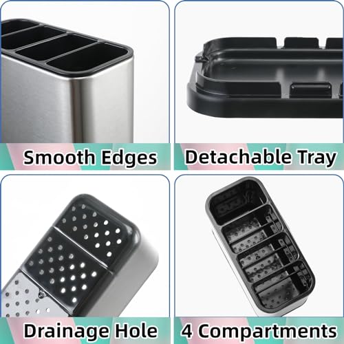 Utensil Holder (silvery)