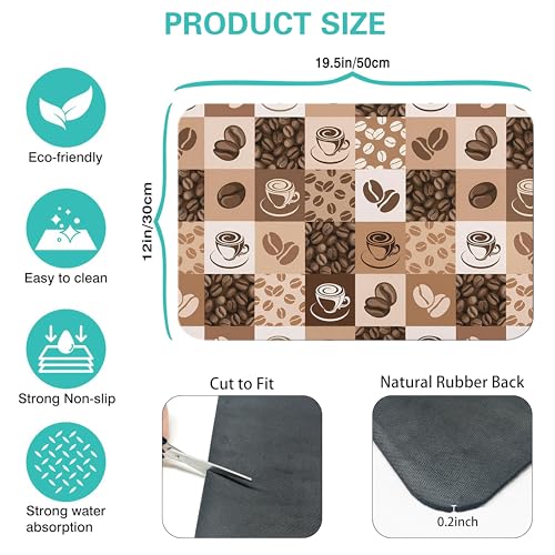 Super Absorbent Anti (Coffee-5 / 19" x 12")