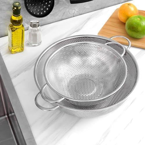 5 Quart Stainless Steel Colander (5 QT)