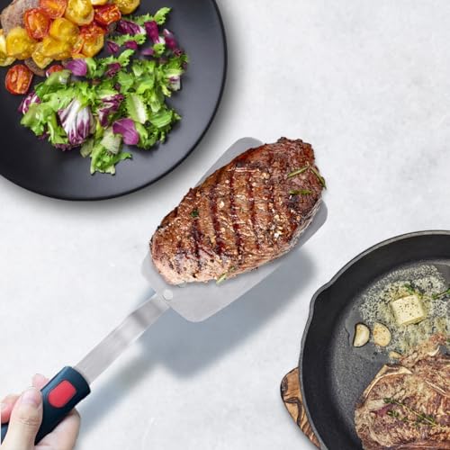 Stainless Steel Flexible Spatula (Small + X' Large (2 Pack))
