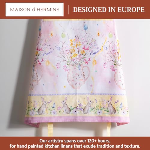 Aprons for women with Pocket 100% Cotton Pack of 1 (104 - Easter Zest)