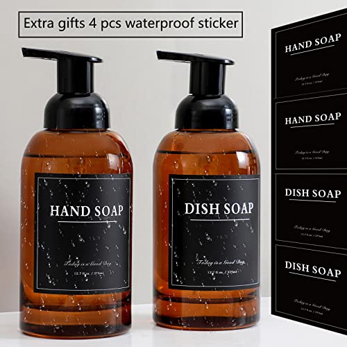 2 Pack Foaming Soap Dispenser (Amber)
