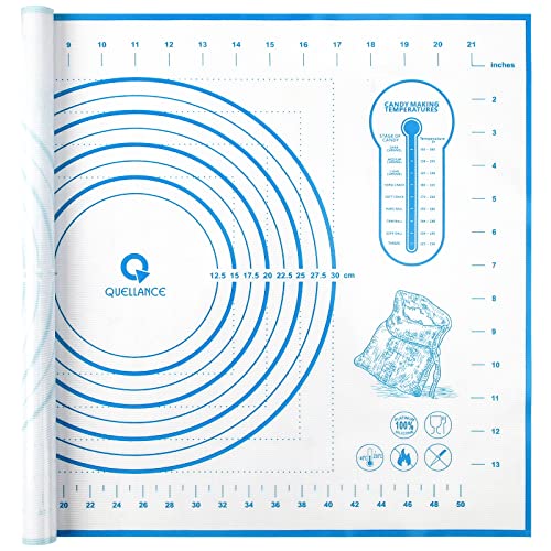 Silicone Pastry Mat with Measurement (Blue / 24"L x 16"W)