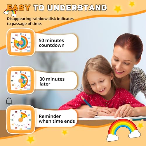 Visual Timer for Kids 60 Minute (Orange)