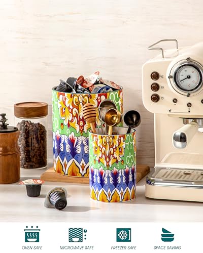 7.3"+5.5" Utensil Holder (Golden Bloom)