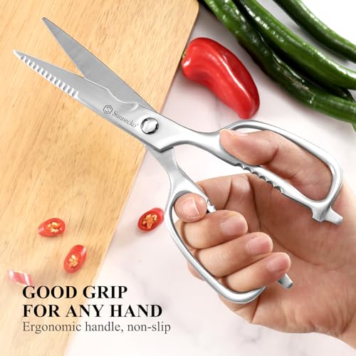 Kitchen Scissors for Food (8.5 Inch Silver)