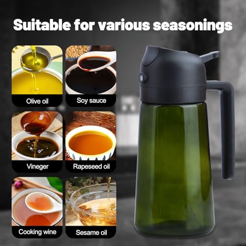 16 Oz 470 Ml Oil Dispenser For Kitchen Spray (black-1)