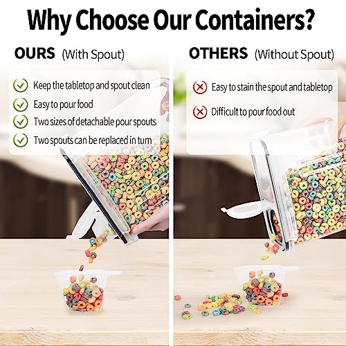 4PCS Cereal Containers Storage [4L (4 PACK)