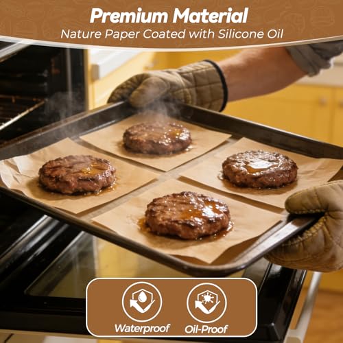 360 Count 6"x 6" Heavy Duty Patty Paper Sheets for Separating Patty (6" x 6")