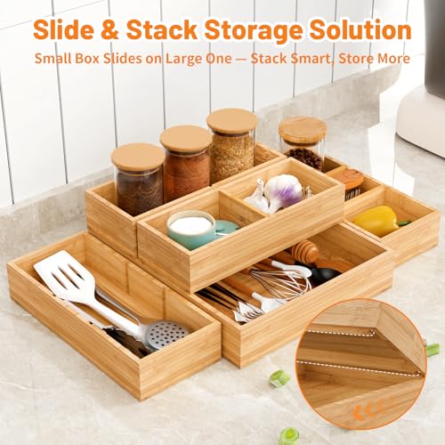 Bamboo Drawer Organizer