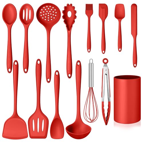 Kitchen Cooking Utensils Set (Red)