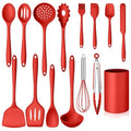 Kitchen Cooking Utensils Set (Red)