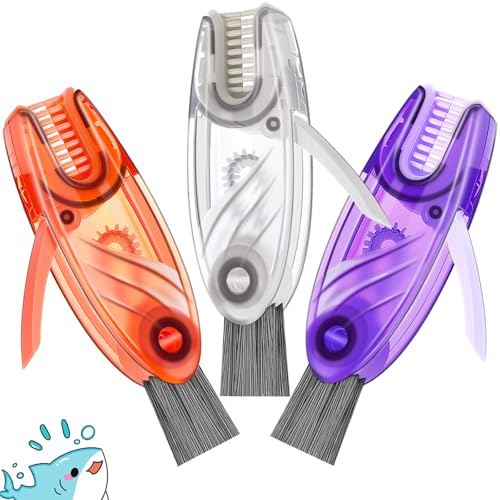 4 in 1 Cup Lid Cleaning Brush (White, Purple, Orange(3 Pcs))