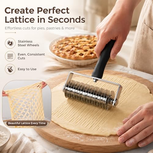 Pastry Lattice Roller Cutter (Black)
