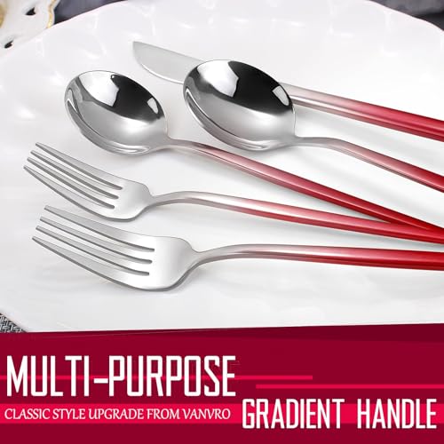 Gradient Red Silverware Set (Gradient Red)