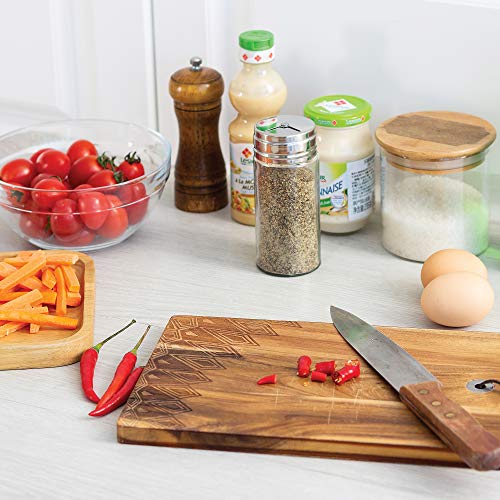 5167 Glass Spice Jar with Stainless Steel Shaker Lid (6 fl oz)