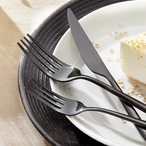 18 10 Silverware Set for 8 (Black / 40-Piece)