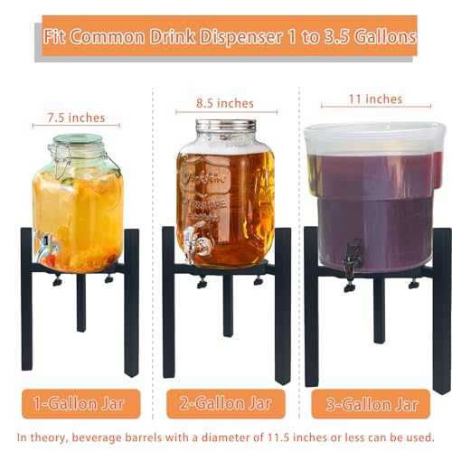 Drink Dispensers Stand For Party. Universal Beverage Dispensers Stand Adjustment Range 7.1 to 11.5 inches Wide