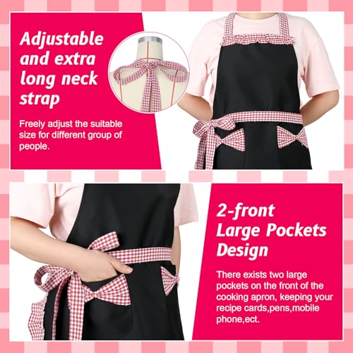 2 Pack Parent and Child Aprons Set (Pink)