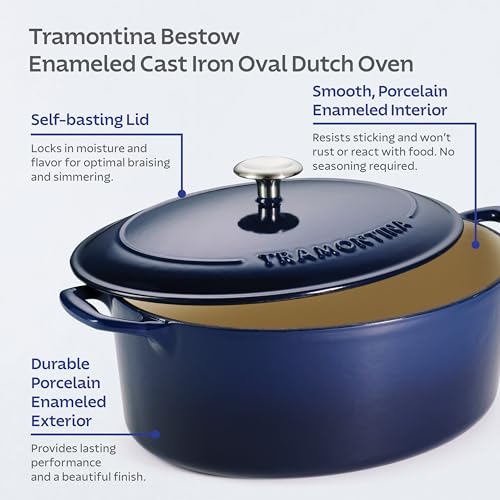 Bestow Enameled Cast Iron 7 (Dutch Oven (7-qt) / Blue)