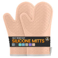 Silicone Oven Mitts (Pink)