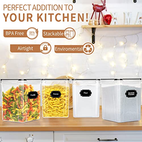 Large Airtight Food Storage Containers 5.2L (Black / 5.2 l)