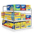 Extendable 3 Tier Kitchen Cabinet & Pantry Organizer for Plastic Wrap (Pack of 1)