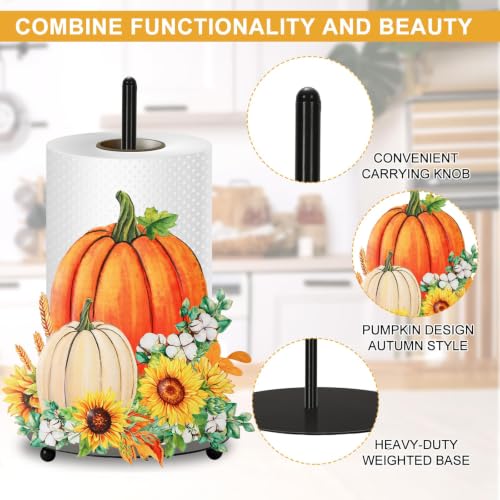 Fall Paper Towel Holder (Pumpkin)